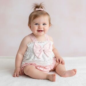 Sado 24 month white lace baby doll top